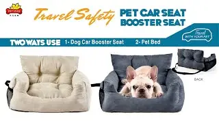 Custom Dog Booster Seat for Car with Storage Pockets | Safe Travel Solution | #oemservices