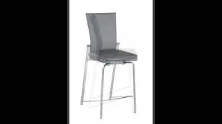 Molly Gray Counter Height Stool from Chintaly Imports