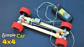 DIY Remote Control 4x4 RC Car Using Sticks | Viral RC Car Project