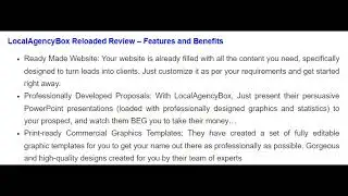 local agency box reload