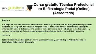 cursos reflexologia podal gratis