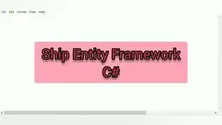 Ship Entity Framework C# Code || C Sharp Complete Code