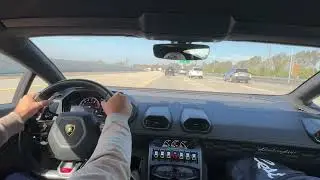 Lamborghini Huracan Spyder POV Driving Vlog 1 | Driving To Costa Mesa Golf Course