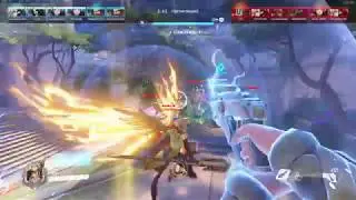 Mercy Valkyrie Ultimate in action | Overwatch PTR 1.15