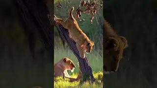Lion&rsquo;s Heartwarming Moments with His Family 🦁❤️#shorts #shortvideo