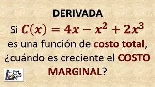Costo marginal creciente | La Prof Lina M3
