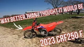 Test riding a 23 CRF250F
