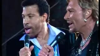 Johnny Hallyday & Lionel Richie   Aussi Dur Que Du Bois live SDF 98 vid&eacute;o n&deg;106
