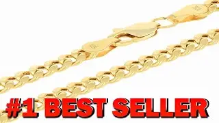 Nuragold 10k Real Yellow Gold Miami Cuban Link 4mm Chain Necklace (16