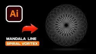Mandala Spiral Vortex Effect In Adobe illustrator.| Spiral Vortex | | Complex Geometric Spiral |