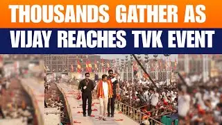 Vijay Arrives for TVK Conference in Madurai | Massive Party Gathering |  Tamil Nadu | News9