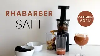 Leckeren Rhabarbersaft selbst machen mit dem Optimum 600M | Bester Kaltpress-Entsafter 2021 |