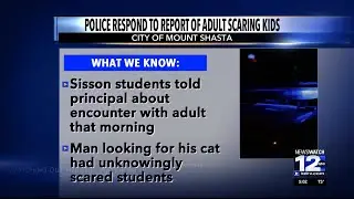 Mt. Shasta Police respond to report of adult scaring elementary schoolers