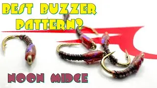 Try THIS Buzzer Fly Pattern// Noon Midge Buzzer Tying Tutorial// Fly Tying Patterns