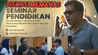 Rocky Gerung Membuat Suasana Memanas Diskusi dalam Seminar Pendidikan PGRI Kediri