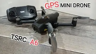 mini drone tsrc a6 gps brushless camera drone unbox & test