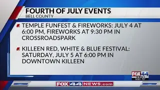 2025 Fourth of July events in Bell County