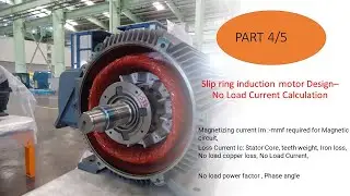 Part 4/5 -Design of Slip Ring Induction Motor|3Ph,110kW, 3300V |(No load current calculation,Pf)