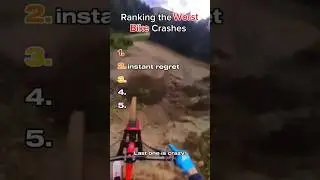 Ranking the Worst Bike Crashes. 🤕 #shorts #ranking #viral