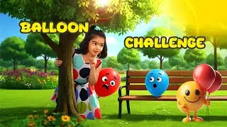 Balloon Hunting Challenge 🎈 | Amaira & Amaya&rsquo;s Funny Race! 😂🏃&zwj;♀️
