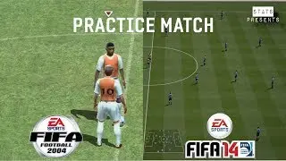10 Years of FIFA Practice Match (FIFA Football 2004 - FIFA 14) | #FIFAFlashback