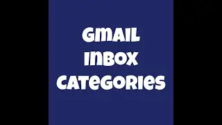 Gmail Inbox Categories