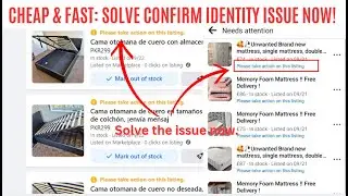 Please take action on the listing. Confirm Identity. Verify mobile phone number on FB marketplace.