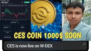 $CES COIN (whalebit)LIVE TRADING, CMC, #LISTING #CRYPTO #CES #W-DEX #Coinmarkectcap #live #METAWHALE
