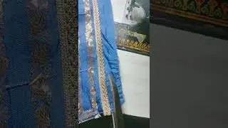 how to attached lace in dupatta #shorts