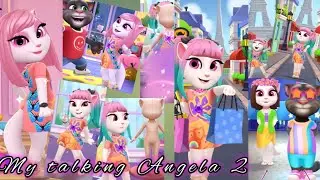 My talking Angela 2 level - 65|| Halloween🎃👻🍬 day || entertainment, fun, travel, dress design||