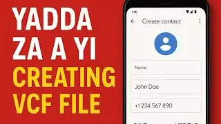 YADDA ZA A YI CREATING VCF FILE (contact Gain File)