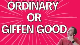90 Seconds to Differentiate Ordinary and Giffen Goods