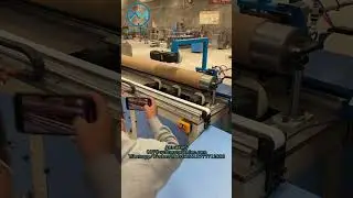 Large Diameter Spiral Parallel Kraft Paper Tube Cutting Machine,M&aacute;quina cortadora de n&uacute;cleo de papel