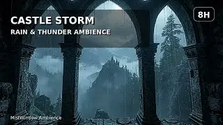 Castle Storm Ambience (8 Hours) | Tormenta en Castillo (8H) | Rain & Thunder for Sleep