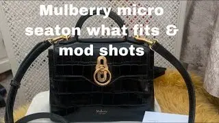 Mulberry micro seaton 2021 handbag review. What fits & mod shots