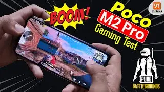 POCO M2 Pro Gaming Review, PUBG, heating test, battery drain test,Hindi