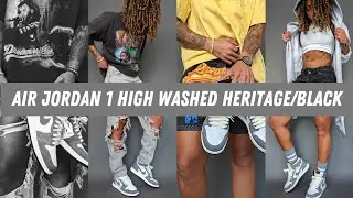 Air Jordan 1 High Washed Black (Heritage) | How I Style this Vintage Tee Sneaker