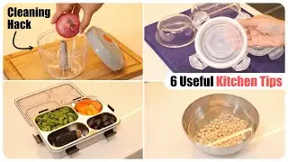 6 Useful Kitchen Tips | Amazing Kitchen TIPS/HACKS | Cleaning Hacks ~ Home N Much More