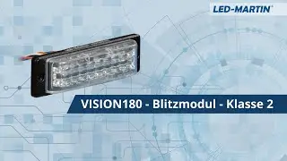 LED-MARTIN&reg; VISION180 - 180&deg; Abstrahlung - Blitzmodul - gelb - Klasse 2