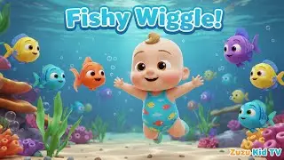 Fishy Wiggle with Zuzu  Nursery Rhyme Fun Fish Adventure, Toddler Learning,  Playful Water Song