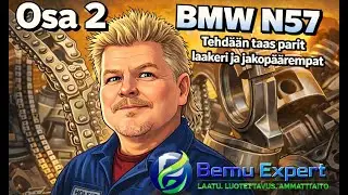 BMW N57 jakopää ja laakeri remonttia.