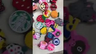 Pop socket new hot design rubber all carton and avenger crackters 100 pc packet 14 rs only