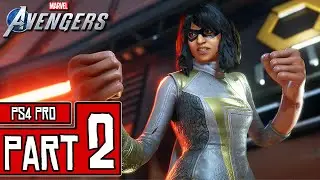 Marvel's AVENGERS Walkthrough PART 2 (PS4 Pro) Full Game @ 1440p (60ᶠᵖˢ) ✔