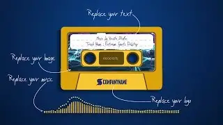 Classic Audio Visualizer Logo After Effects Templates