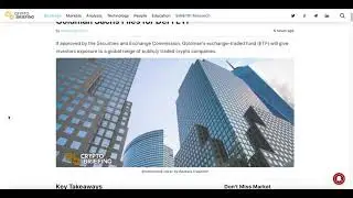 Goldman Sachs Defi Decentralized Finance ETF