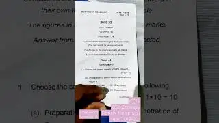 Question Paper of CC13 Zoology BSc-Ranchi University- Session 2019-2022-PYQ paper- #shorts