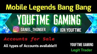 Mobile legends Accounts for sale  || Youftme Gaming || Exchange available
