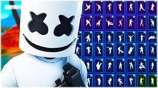 MARSHMELLO IS NOW A PART OF FORTNITE! DANCE EMOTES SHOWCASE *MUST SEE*