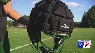 Cranston high school football adopts new helmet covers to improve safety