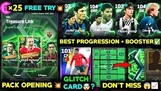 &times;25 treasure link free try pack opening 💥 | New goated cards🤯💥 | Best training ✅ | Ronaldo review